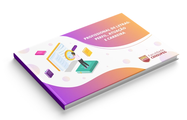 Capa do e-book Profissional de Letras: Perfil, Atuação e Carreira