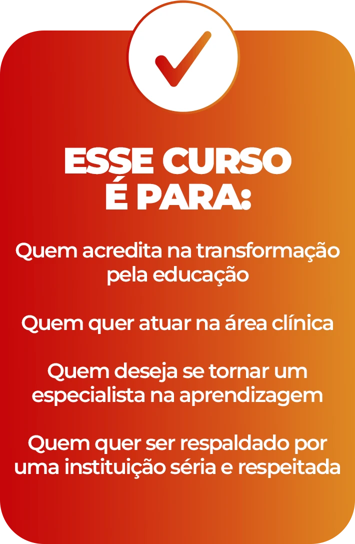 Esse curso é para