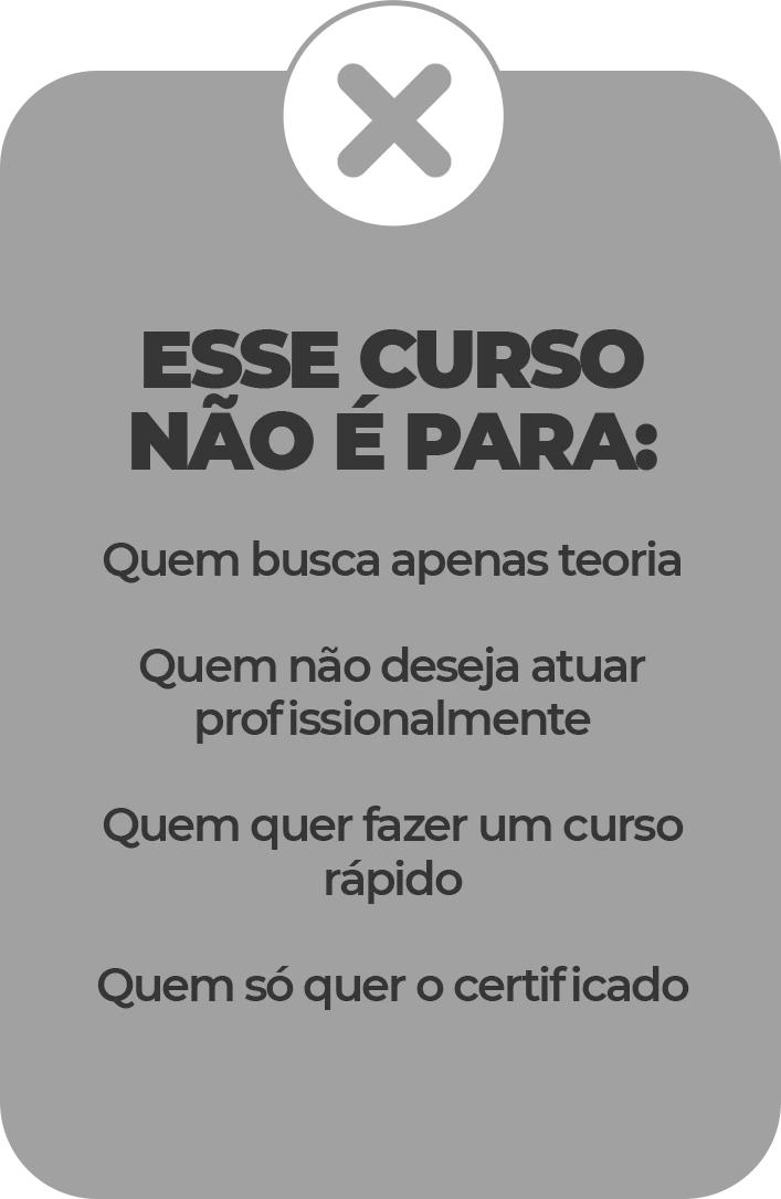 Esse curso não é para