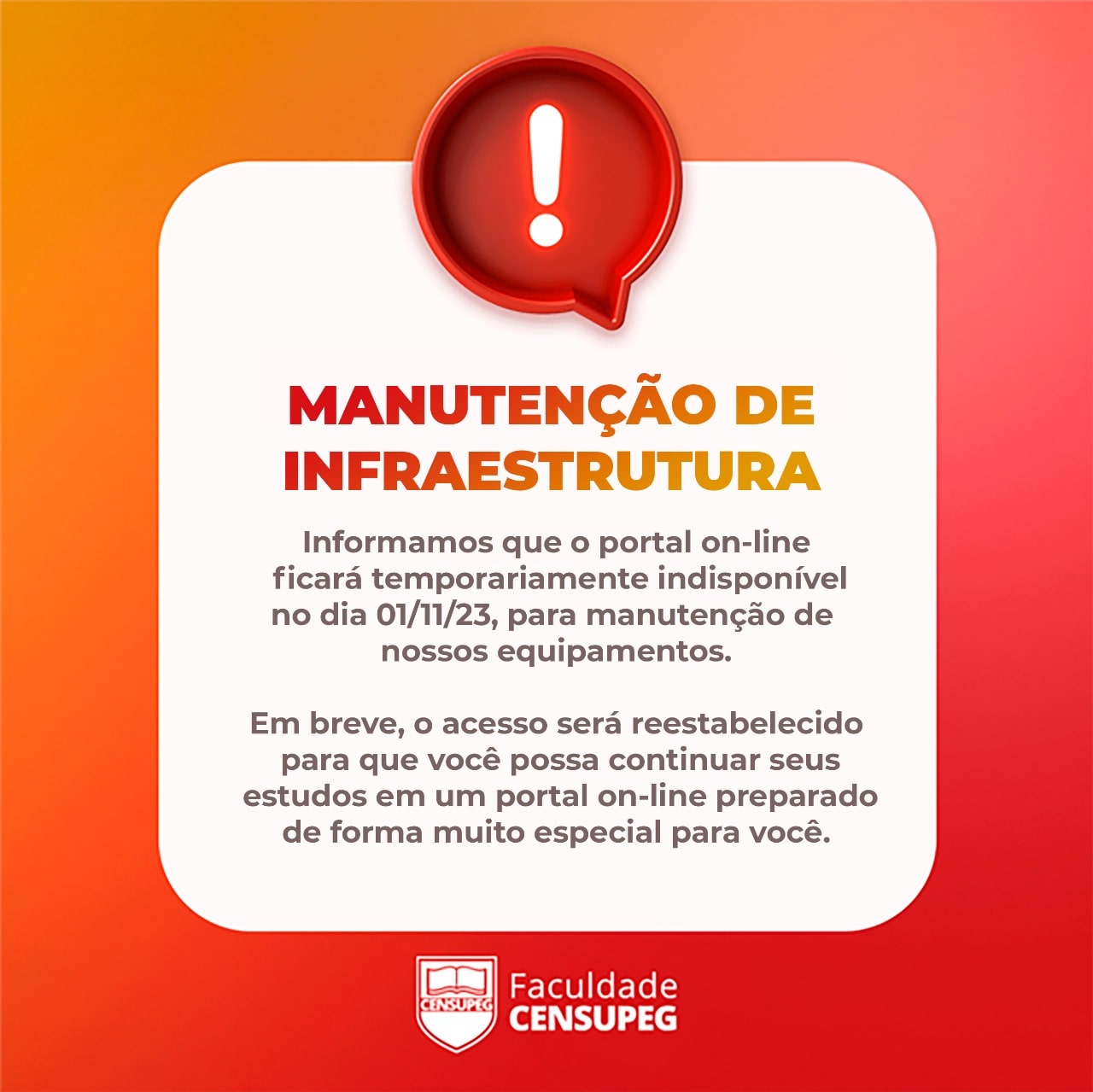 Manutenção Programada